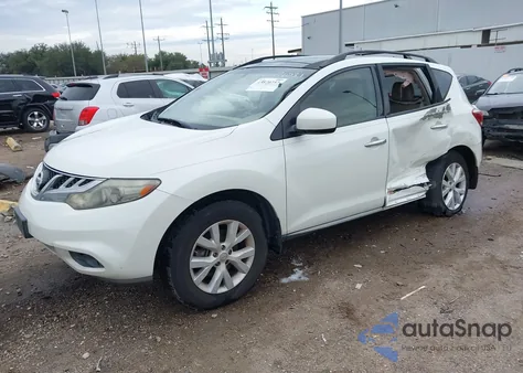2012 Nissan Murano Sl from USA, damaged, VIN JN8AZ1MU6CW114510